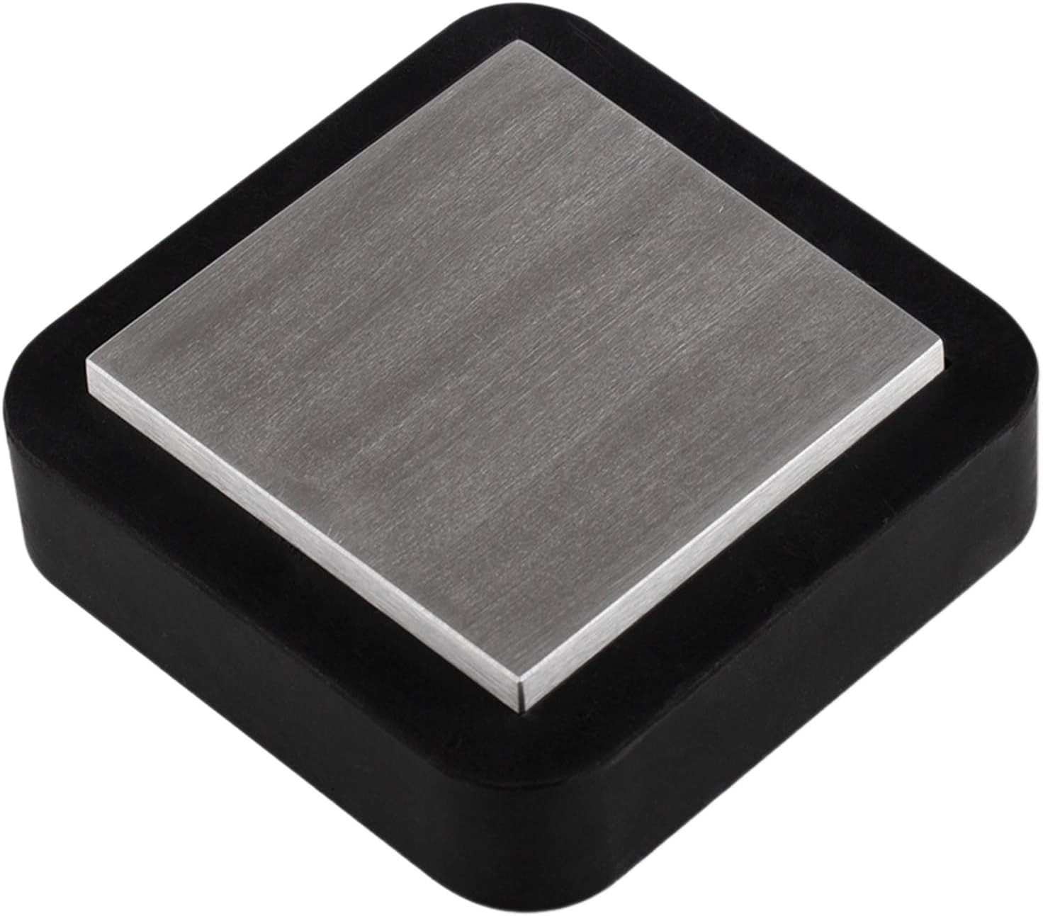 Professional Steel Block with Rubber Base Jewelry Stamping Plate Metalworking Block Metal Plate Steel Anvils for Jewelry Rubber Base Metalworking Plate
