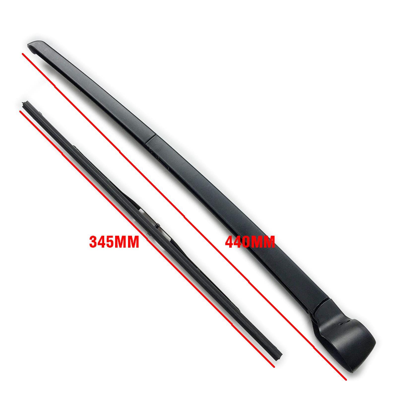DRYIC Bras D'Essuie Glace Arrière Balai Pour Audi Q7 2006-2015 360mm Balais D'essuie-Glace De Lunette Arrière De Voiture Et Ensemble De Bras D'essuie-Glace Arrière Accessoires De Voiture