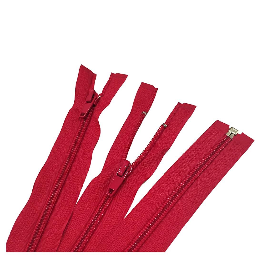 JYC CREATIVE Pack of 3 Open Nylon Zippers n.5, Available in 16 Colours and 14 Sizes - Image 2