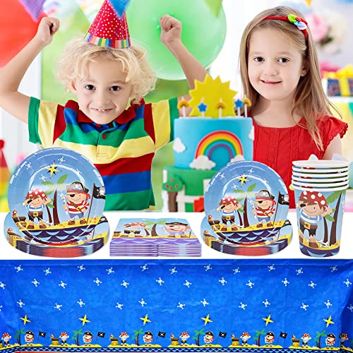 24pcs Set de Vaisselle de Fête , Nesloonp Fête Anniversaire Enfant Assiettes de Fête , Décoration de Fête d'anniversaire… - Image 6