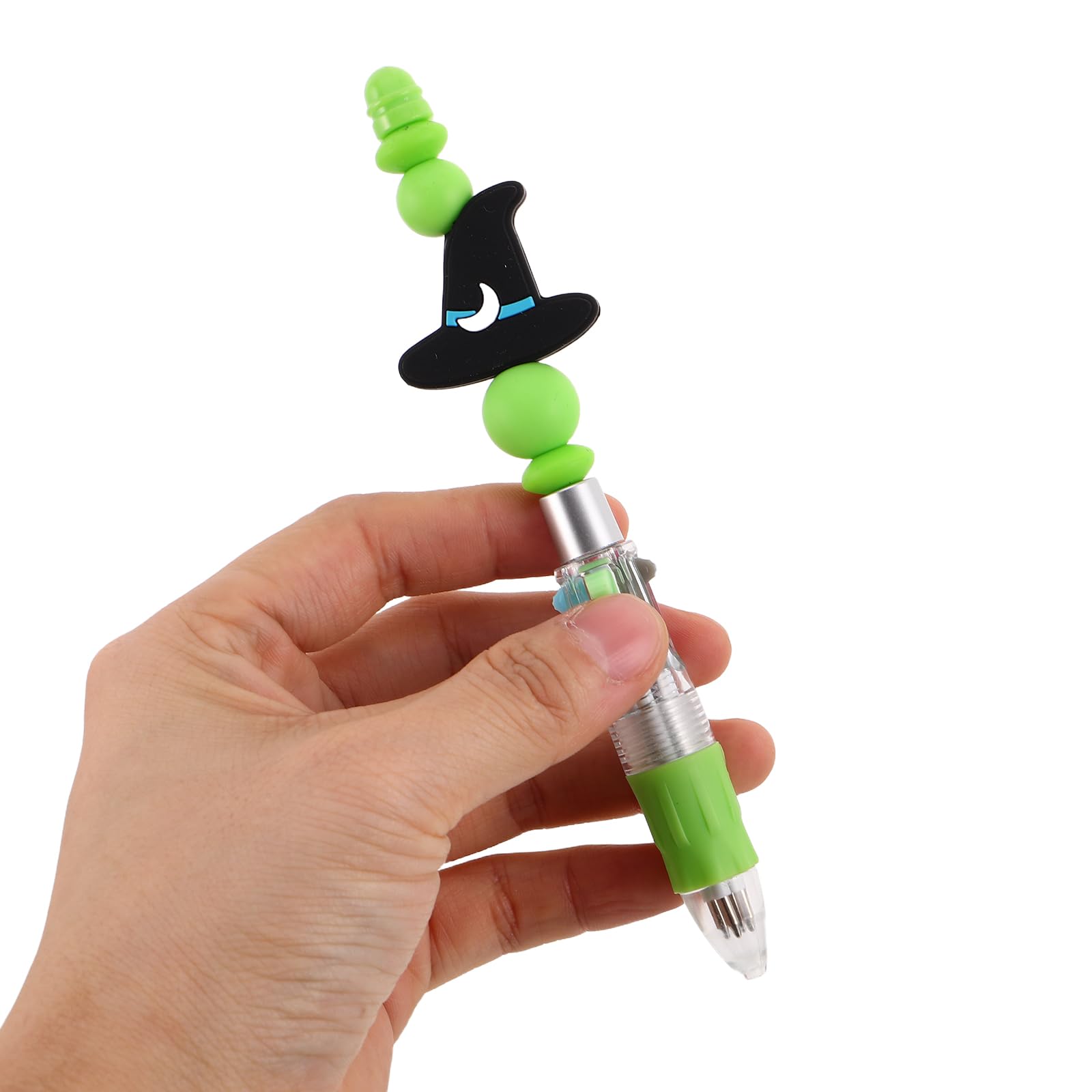 LIFKOME Set Fai da Te per Penne con Perline a Tema Strega e Principessa, Kit Artigianale da 72 Pezzi con Perline in Silicone Forate, Forniture Creative per Scuola, Ufficio e Bomboniere