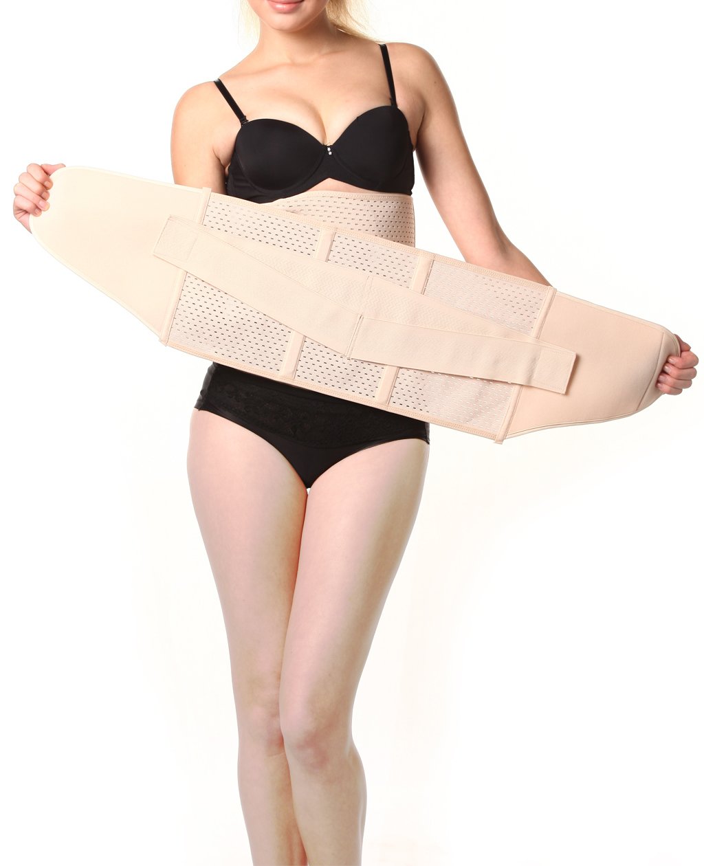 CYUURO Womens Abdominal Binder Postpartum Adjustable Elastic Maternity Support Waist Belt