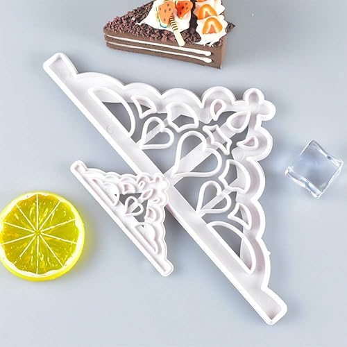 Miniatura 5 de 2 unids corona molde plástico Fondant cortador pastel molde Fondant Cupcake decoración herramientas fiesta cocina hornear pastel molde decoración