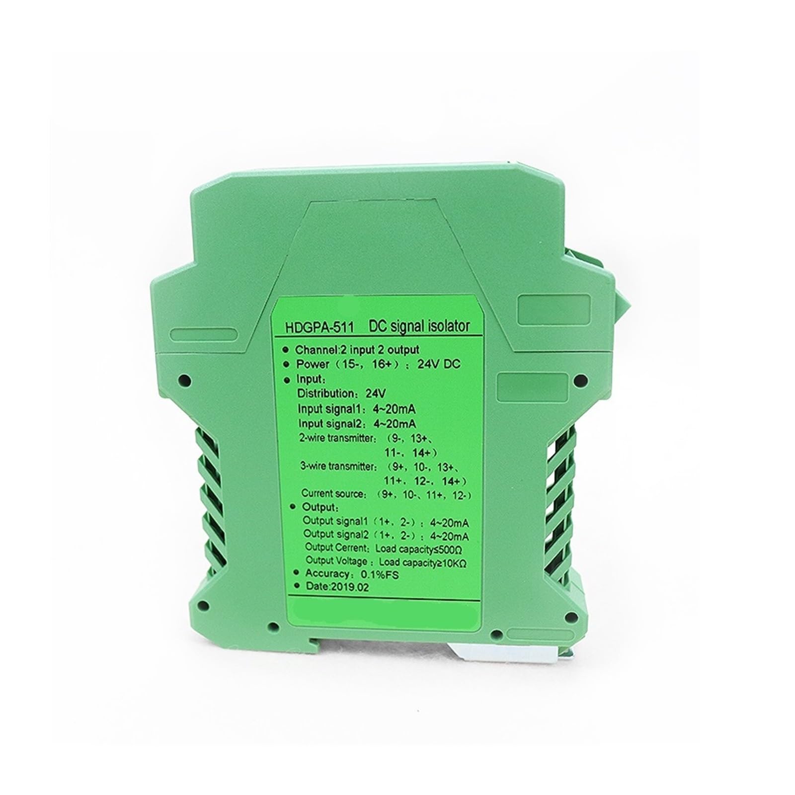 KSZHZYMGX Rail 0-10v analog signal converter input 0-20ma Signal isolator(1 in 1 out)