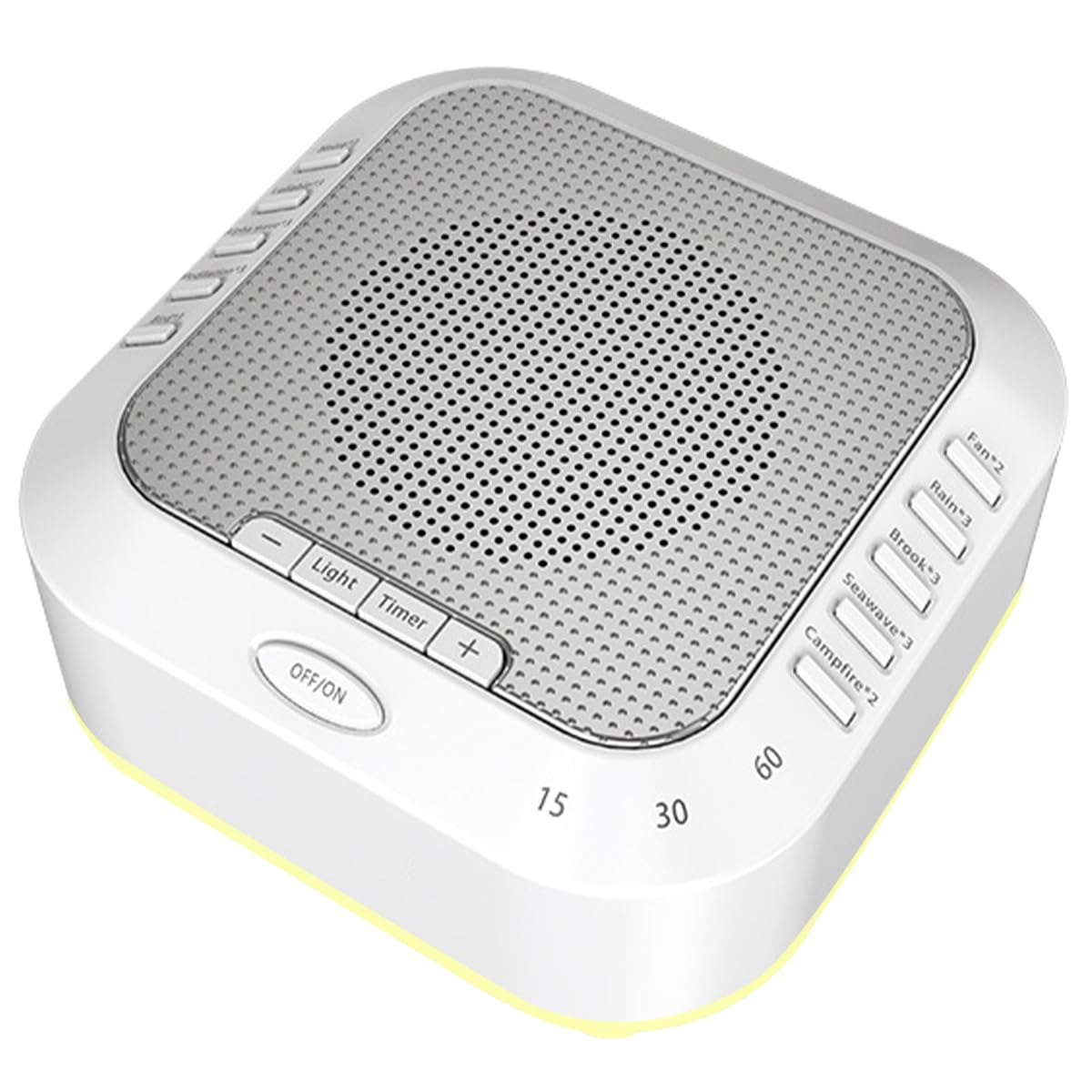 Azulmart White Noise Machine, Baby Sleep Sound Machine With Night Light & 28 Soothing Sounds 3 Auto Timer Rechargeable Volume Adjustable Lullaby Machine Baby Soother for Kids Adults Travel Office Home