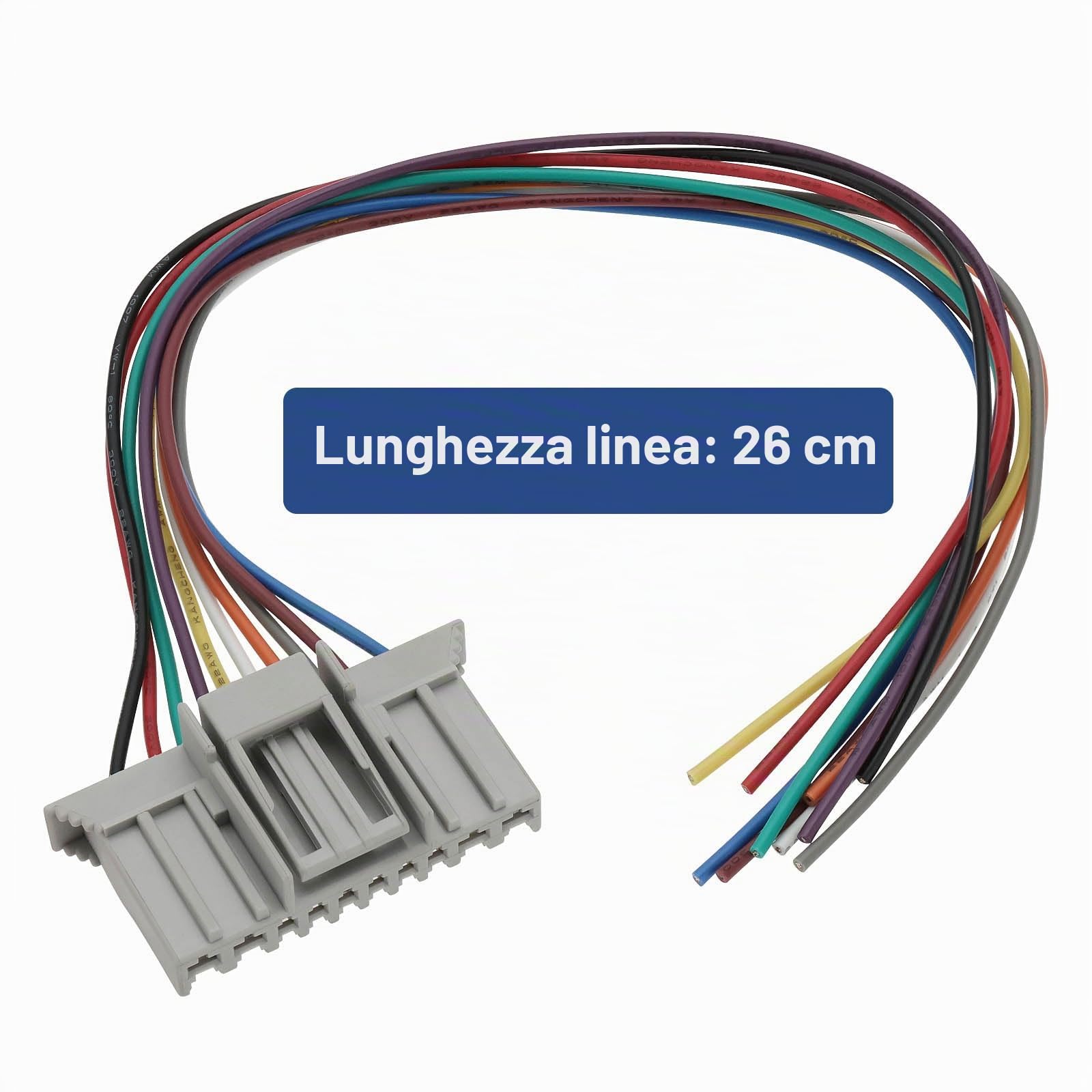 OTOTEC 1x Kit di Riparazione Connettore per Cablaggio Luci Auto a 10 Pin 71745167 Unità di Controllo Computer di Bordo Cablaggio Luci Compatibile con Fiat Panda 169 & Panda Van 169