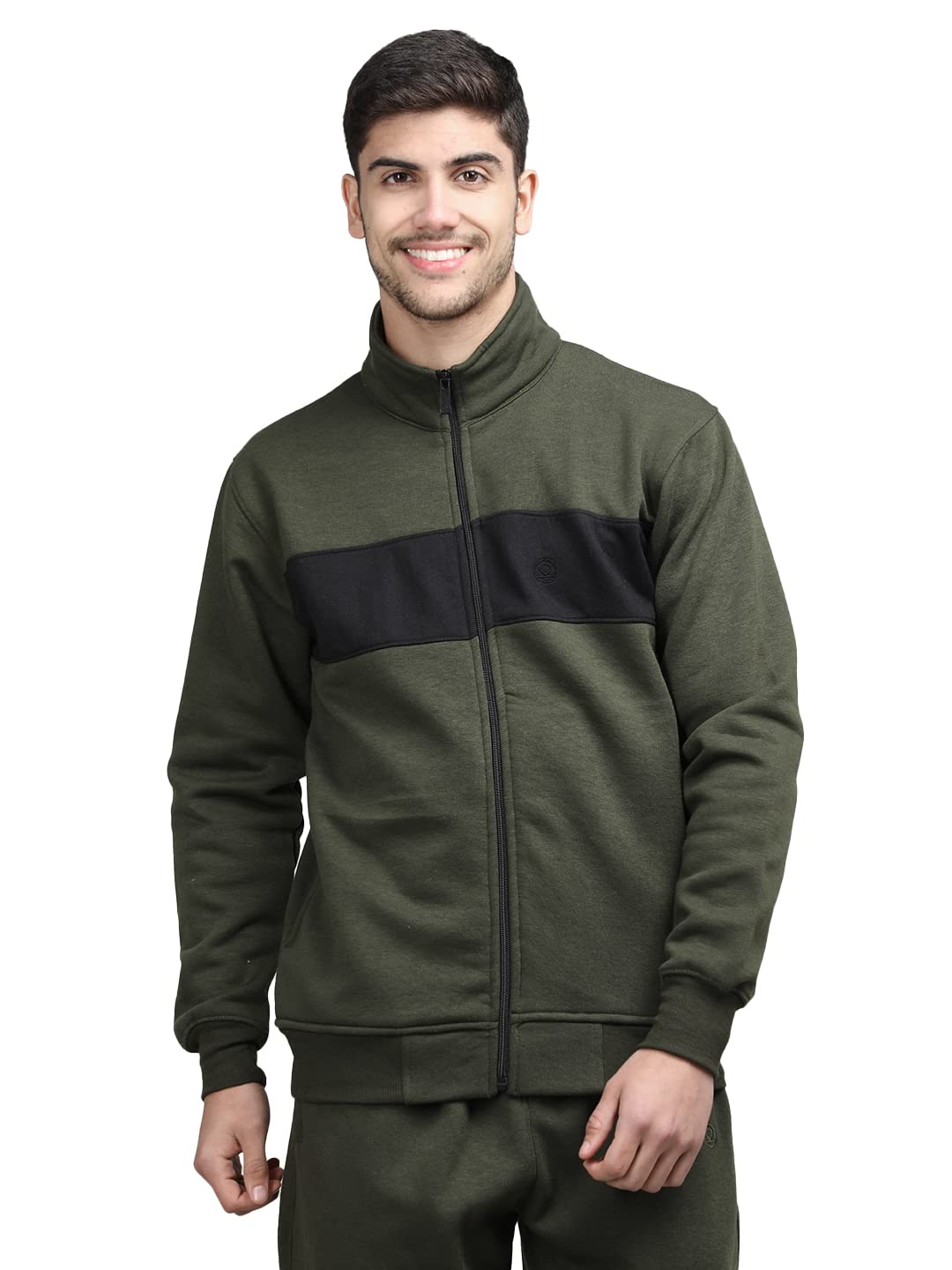 chkokko Fleece Men Winter Sports Running Zipper Collared Neck Stylish Jacket-picture-45