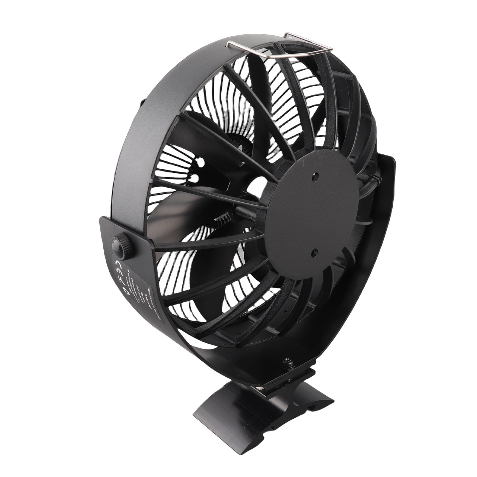 Ventilatore per Stufa a Legna con Calore, Protezione in Lega di Alluminio, Regolazione Manuale 360 Gradi, per Camini e Stufe a Legna