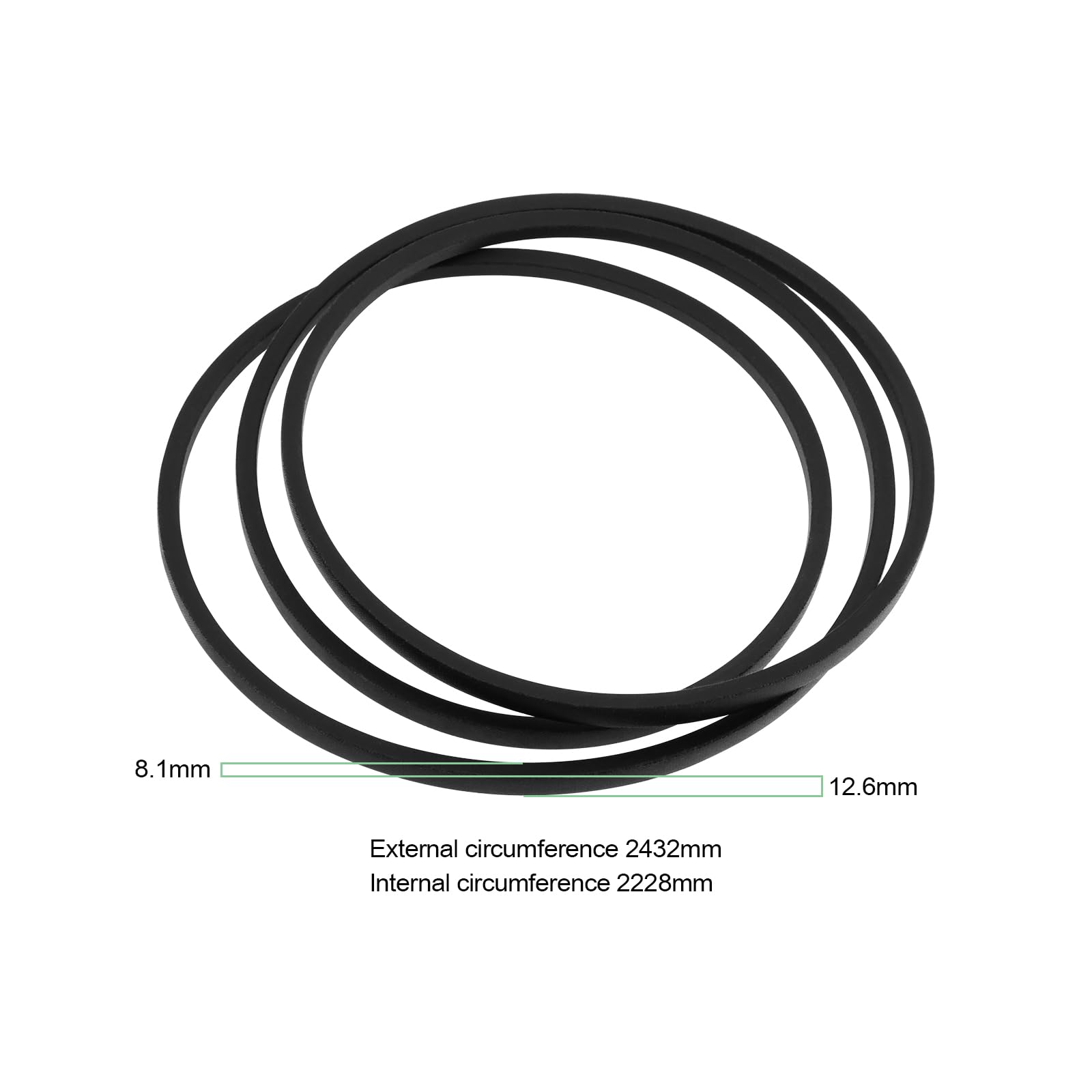 EMSea 1PC Cinghie Per Tosaerba Compatibile Con McCulloch 5324397-26 5835449-01 CTH163 Compatibile Con Husqvarna 532439726 532130801 Cinghia Di Trasmissione Per Tosaerba