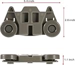 W10195416 (Upgraded 2 Pack) Lower Dishwasher Wheel Part Assembly Replacement for Maytag/Kitchen Aid/kitchenaid/Whirlpool/Kenmore Dish Rack Replaces AP5983730, W10195416V, PS11722152