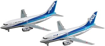 1/200 プラモデル完成品 ANA 737-500&737-800 2機セット 1/200