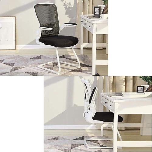 Miniatura 3 de Silla de oficina ejecutiva ergonómica con respaldo medio y reposabrazos acolchados, altura ajustable del asiento