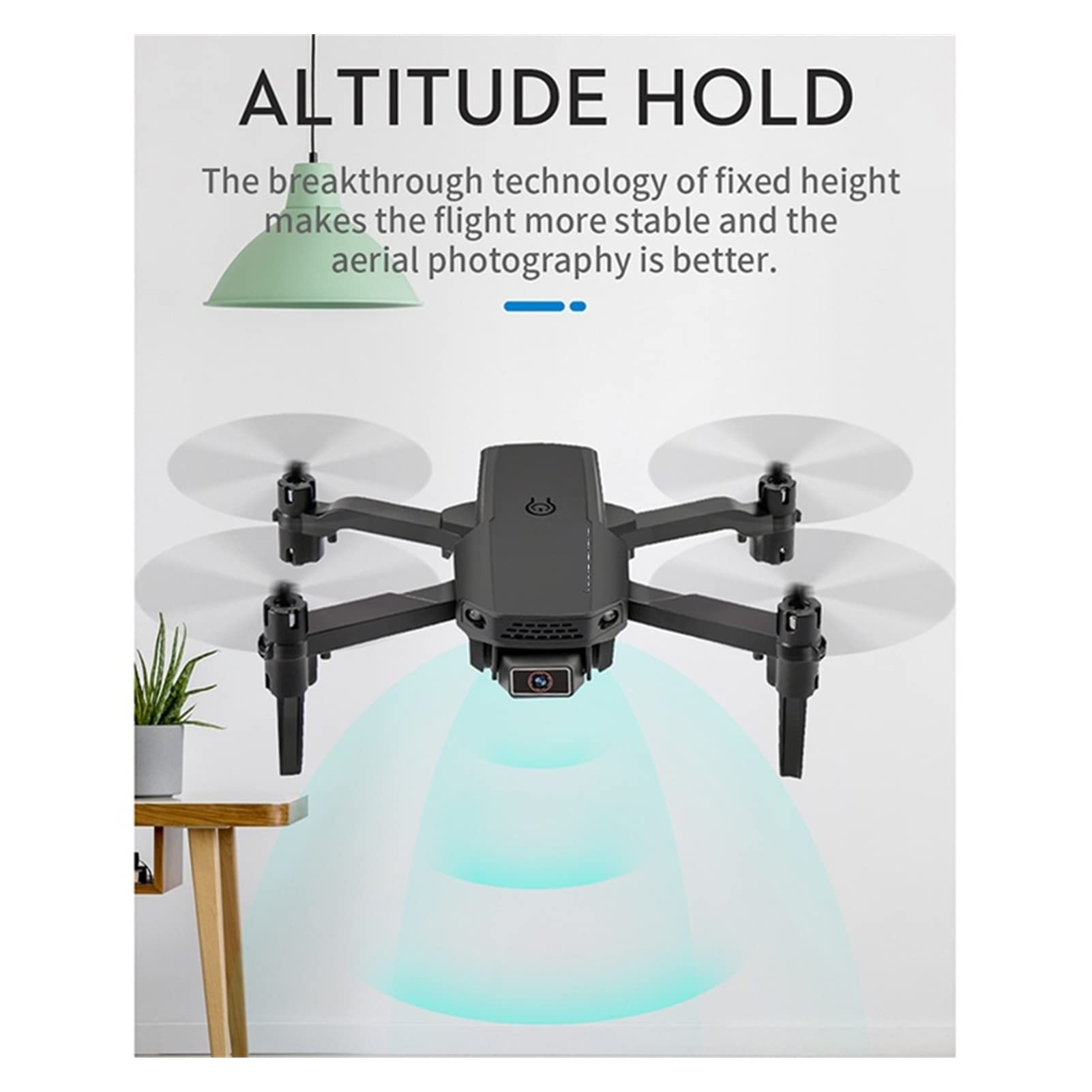 Drone Mini Drone 4K HD Kamera szerokokątna RC Helikopter Wysokość Trzymaj Składany quadkopter WiFi Nowe drony (Kolor : 1 Rozmiar torby na baterie : 1) (3 Torba na baterie 1)