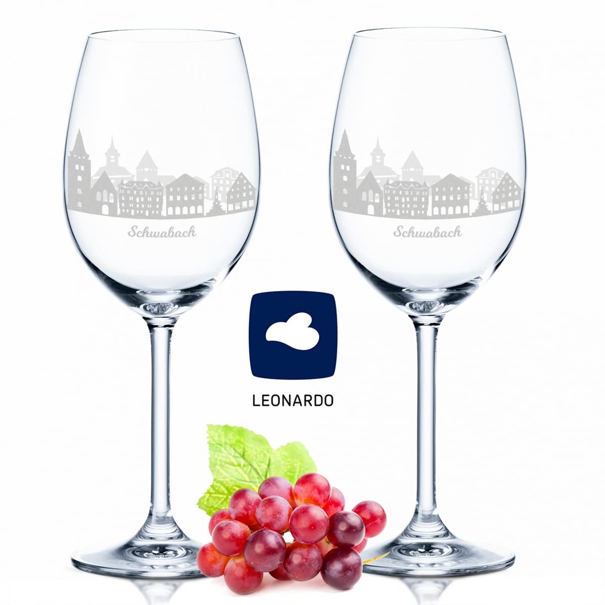 GRAVURZEILE Leonardo Skyline Kehl Design Juego De Copas De Vino