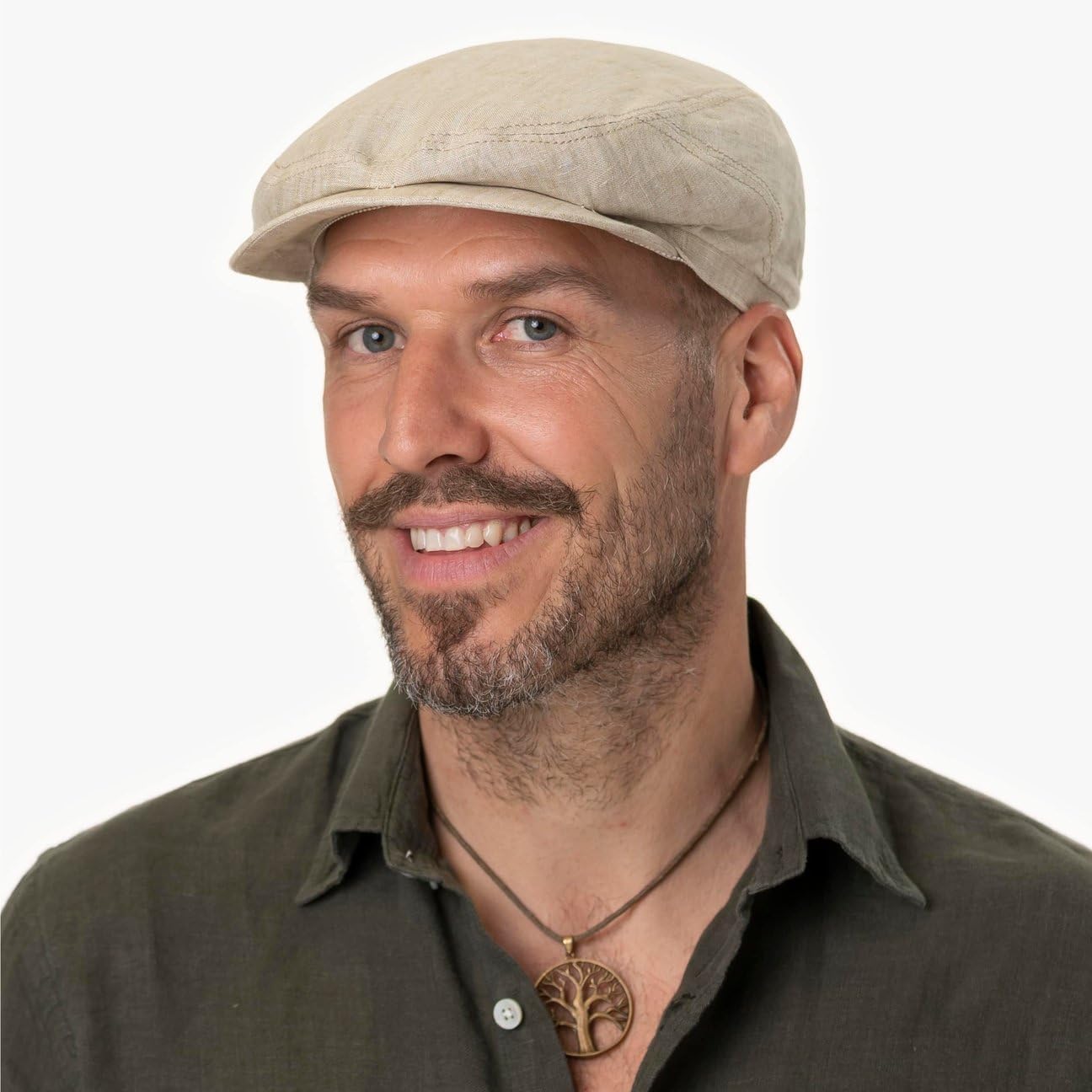 Stetson Belfast Linen Sports Cap Men Made in Europe Spring Summer