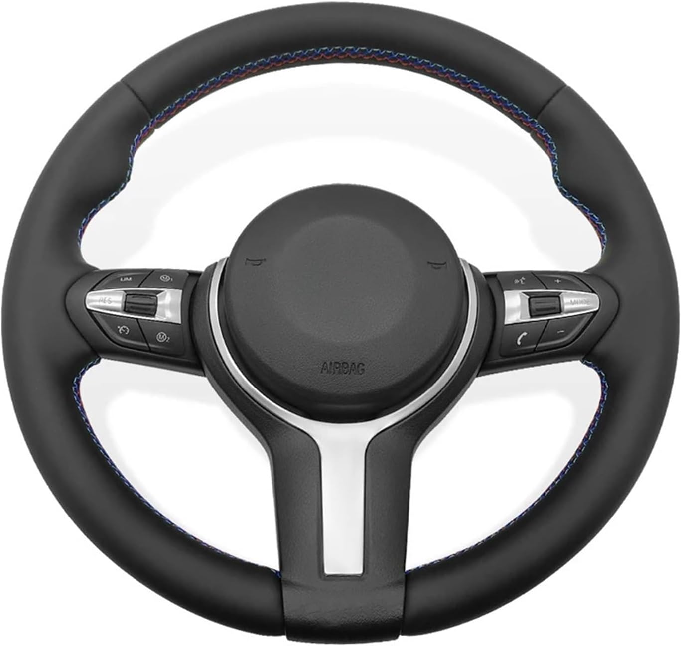 M Sport Steering Wheel Compatible For BMW F01 F06 F10 F11 F15 F20 F21 F22 F30 F31 F32 F34 F36 F80 F82 E90 E60 E61 E46 M3 M6 Car Accessories(E90)