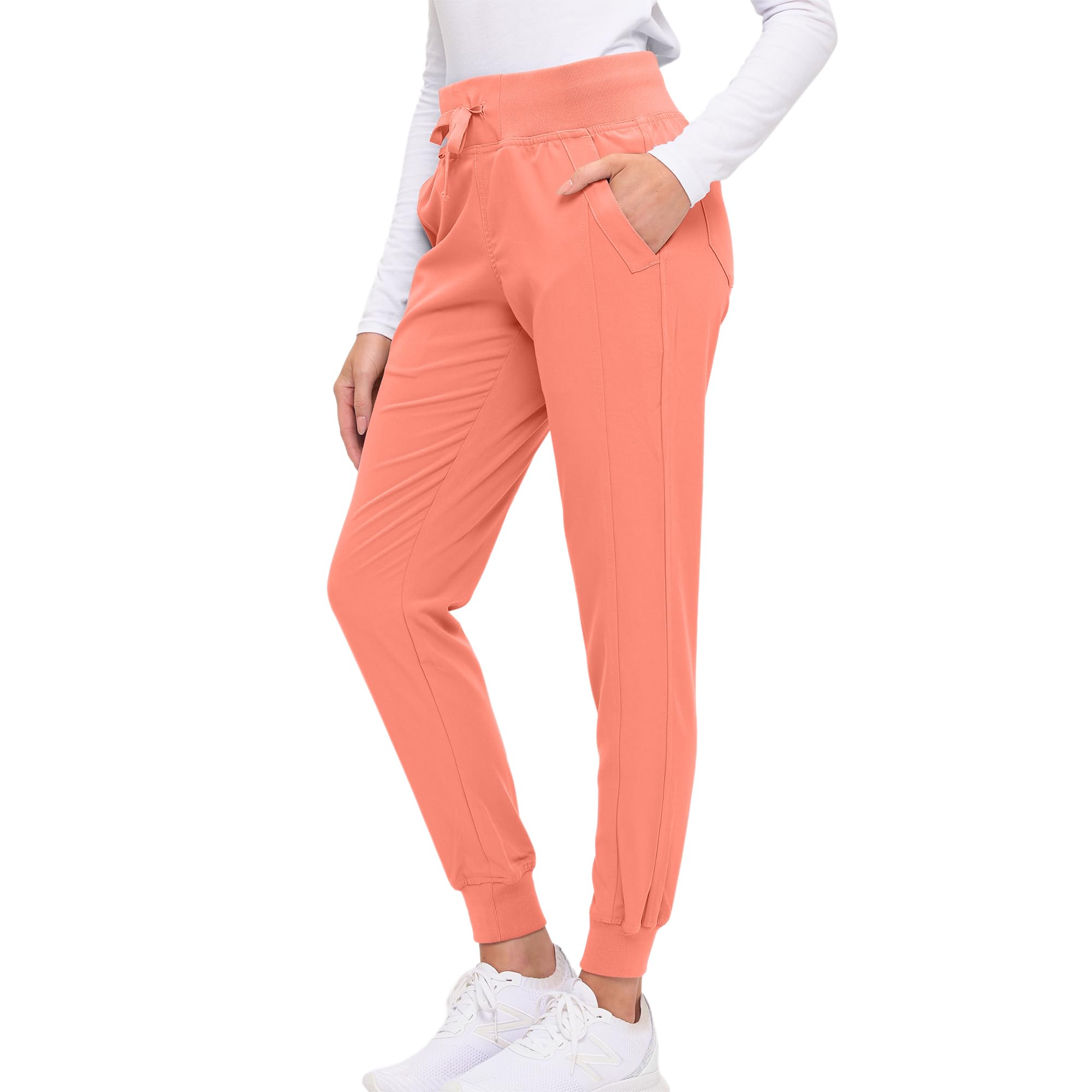 Women’s Soft Stretch Jogger Scrub Pants – Ultra Comfortable, Flexible Medical Uniform Pants