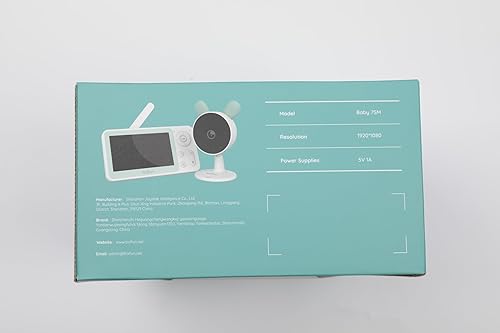 Miniatura 13 de BOIFUN Monitor de bebé con video de pantalla dividida WiFi, 2 cámaras, control de aplicación para teléfonos inteligentes y monitor LCD, zoom 4.3