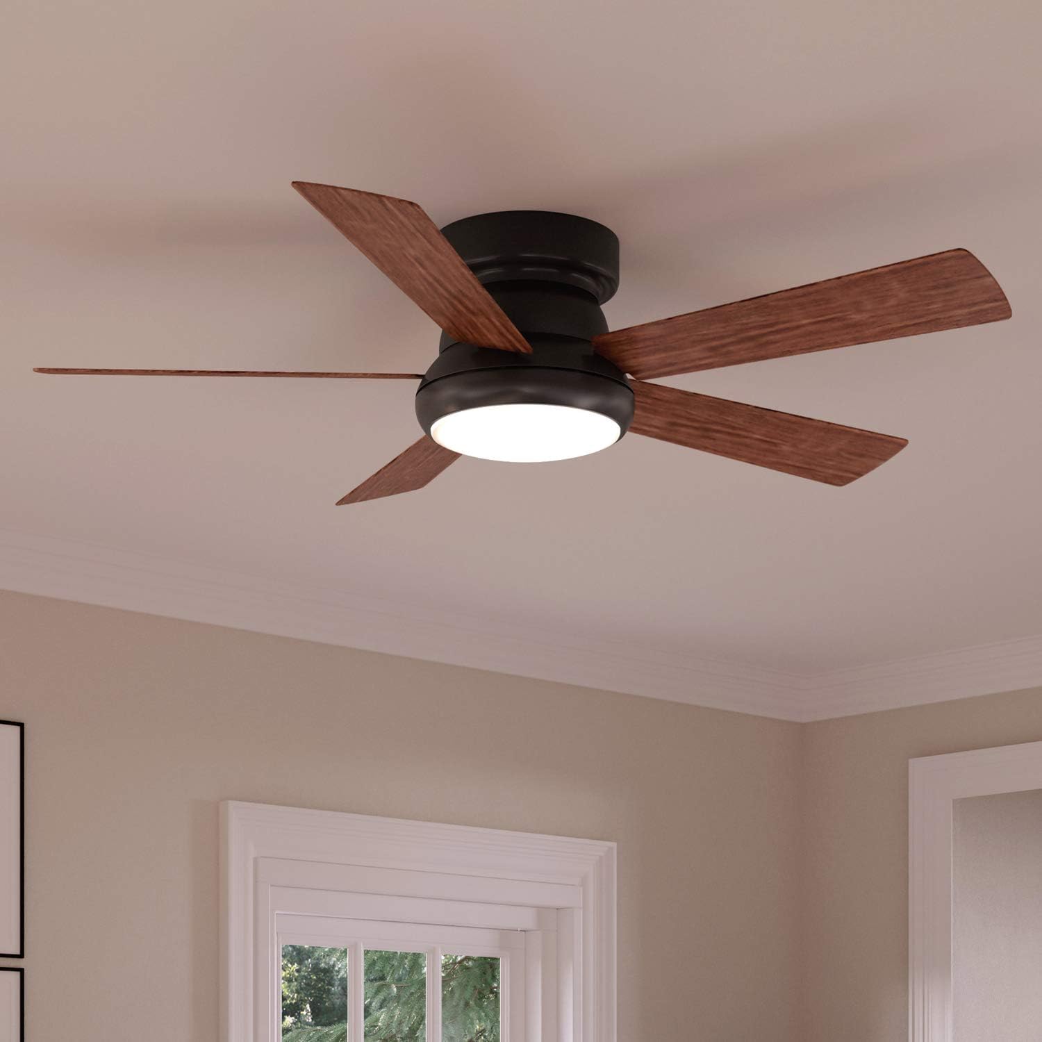 Urban Ambiance Luxury Traditional Indoor Ceiling Fan, Medium Size: 11.6" H x 52" W, with Transitional Style Elements, Olde Bronze Finish, UHP9230 from the Beaufort Collection
