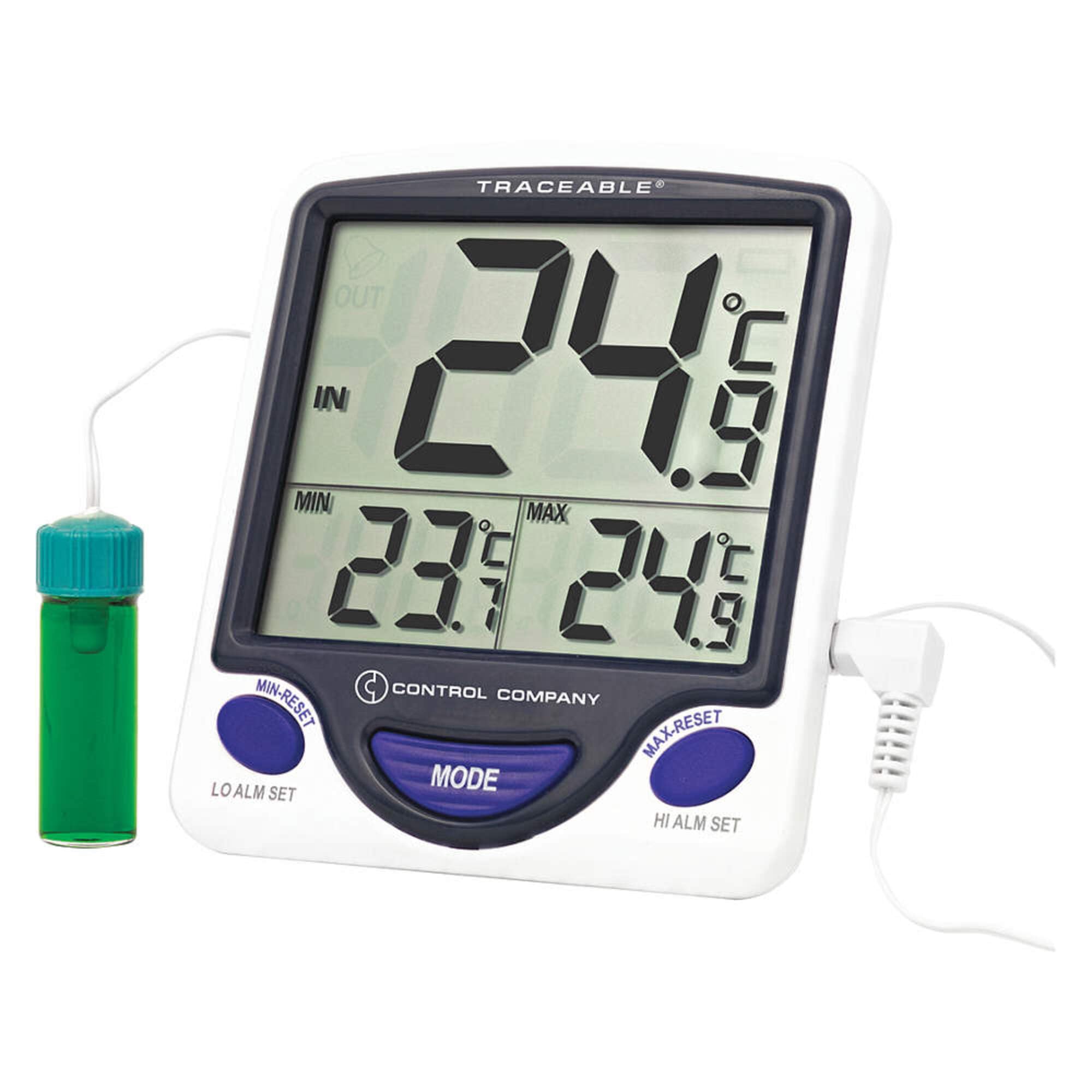 LabForce Kühl-/Gefrierschrank-Thermometer mit riesigem Display, überwacht Wasserbäder, Heizblöcke, Inkubatoren und Kühlschränke (je 1)