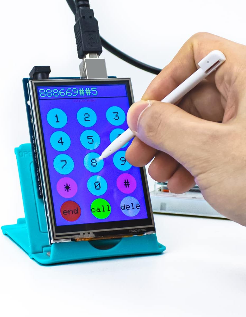 3.5 inch 480X320 TFT Touch Screen Module LCD Display Shield with SD Card Socket Compatible with Arduino R3 Mega2560 (Pack of 2)