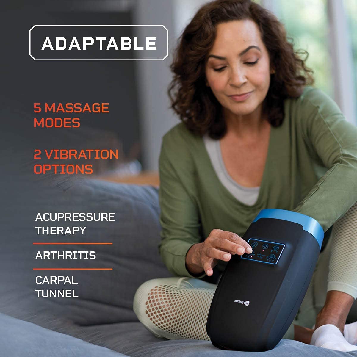 LifePro Hand Massager Machine with Heat, Cordless Electric Hand