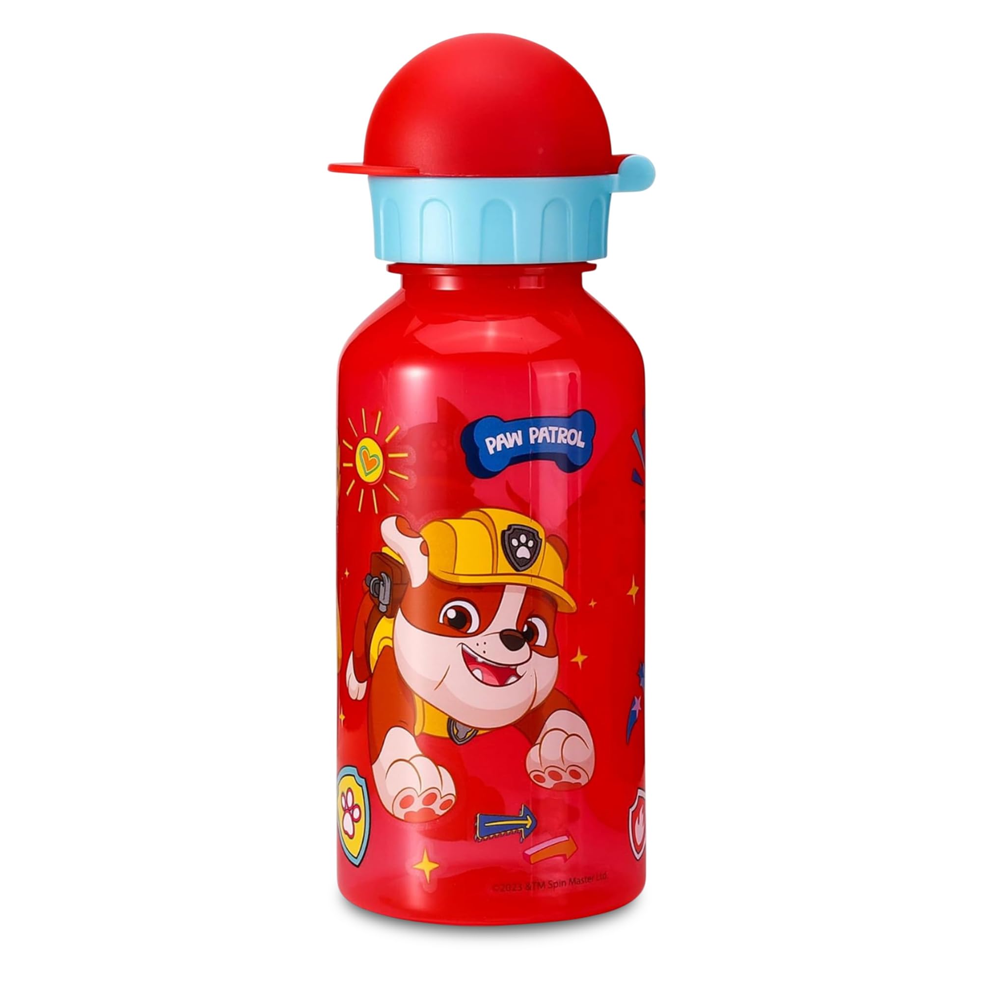 Stor Boys Paw Patrol Kids Water Bottles - 370Ml Reusable & Bpa Free Toddler Drinks Bottles, Lightweight Small Plastic Water Bottle For School & Sports (Paw Patrol )