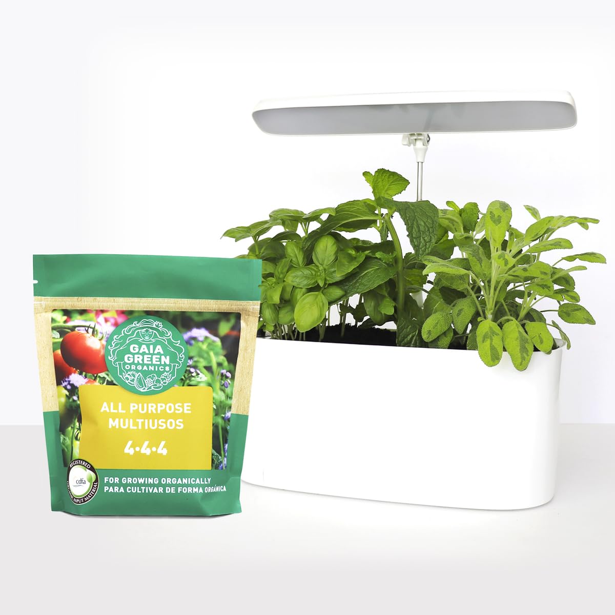Système hydroponique passif SunBlaster Nano Growlight avec lumière LED et minuterie intégrée
