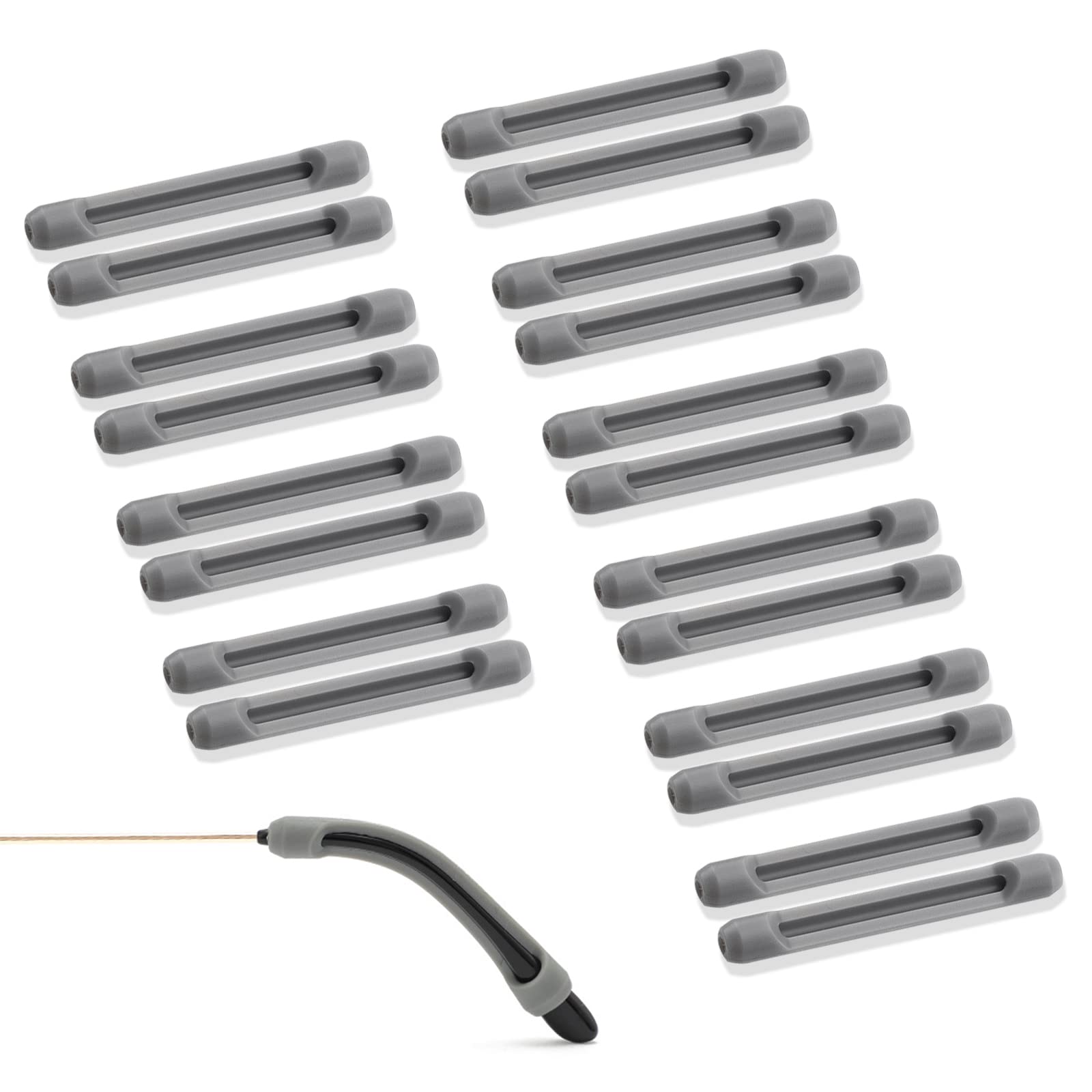 Thatyro10 Pairs Silicone Eyeglasses Temple Tips Sleeve Retainer, Elastic Comfort Glasses Anti Slip Holder, Lightweight Eyeglasses Stoppers for Spectacle Adults Sunglasses