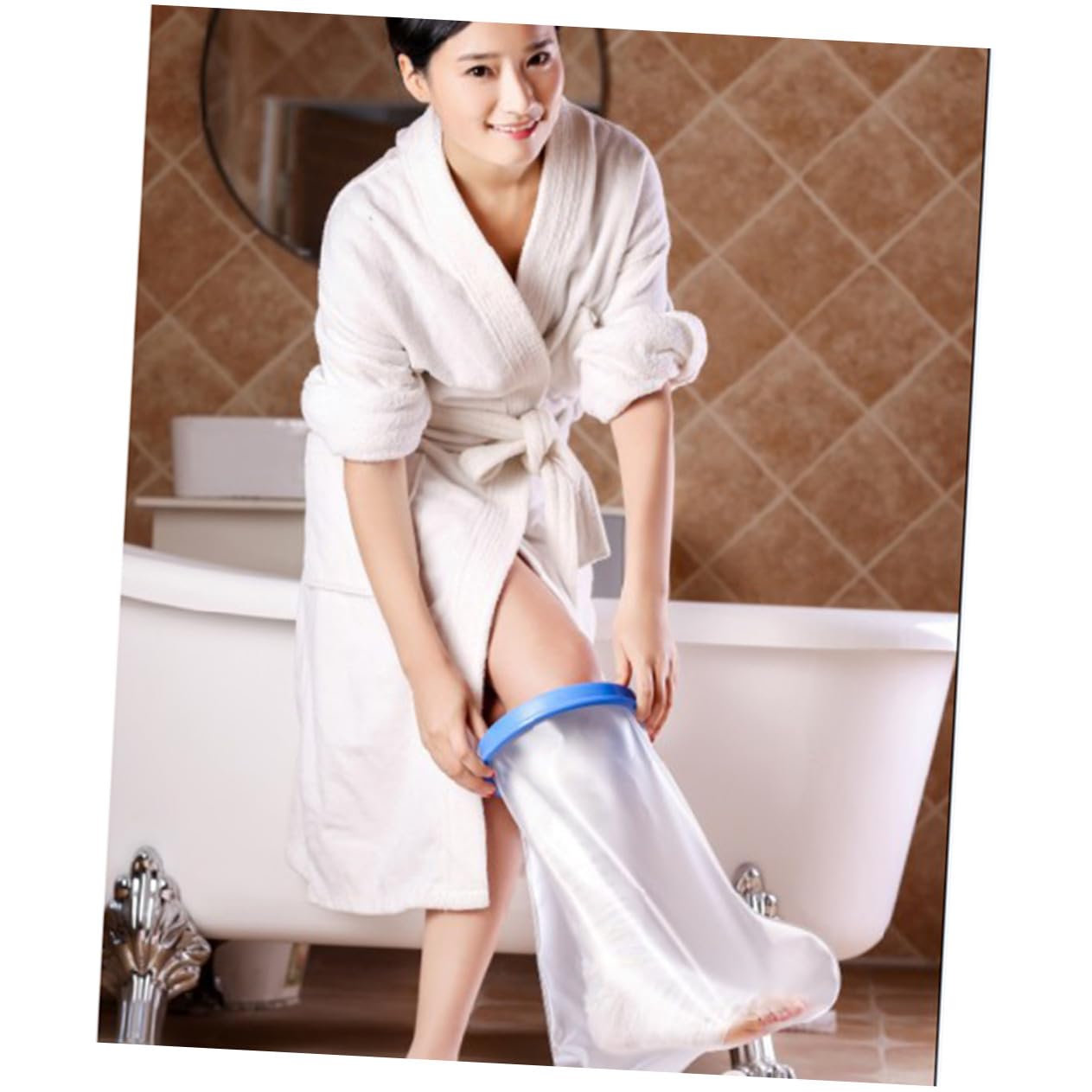 Protège bandage eau ORFOFE pour doucher une jambe plâtrée sans fuite - 3