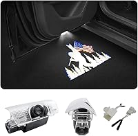 Vista 1 de 2 PCS Luces LED con Logo para Puerta de Coche Compatibles con 4Runner Tundra Sequoia Venza Land Cruiser Proyector de Cortesía Luz de Bienvenida