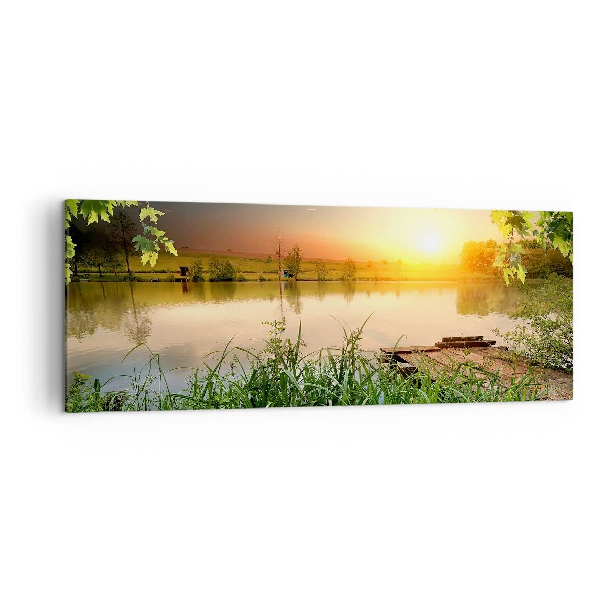 ARTTOR Panorama Schilderij op canvas duin strand zee Modern 160x50cm Woonkamer decoratie Slaapkamer Keuken Groot XXL Foto's Kunstfoto Muurkunst Wall Decor Canvas AB160x50-3989