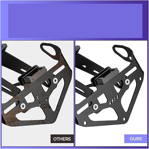 Miniatura 3 de Soporte trasero para motocicleta, soporte para placa de matrícula, eliminador de guardabarros de cola, aluminio CNC, compatible con MT-09 MT09 FZ09