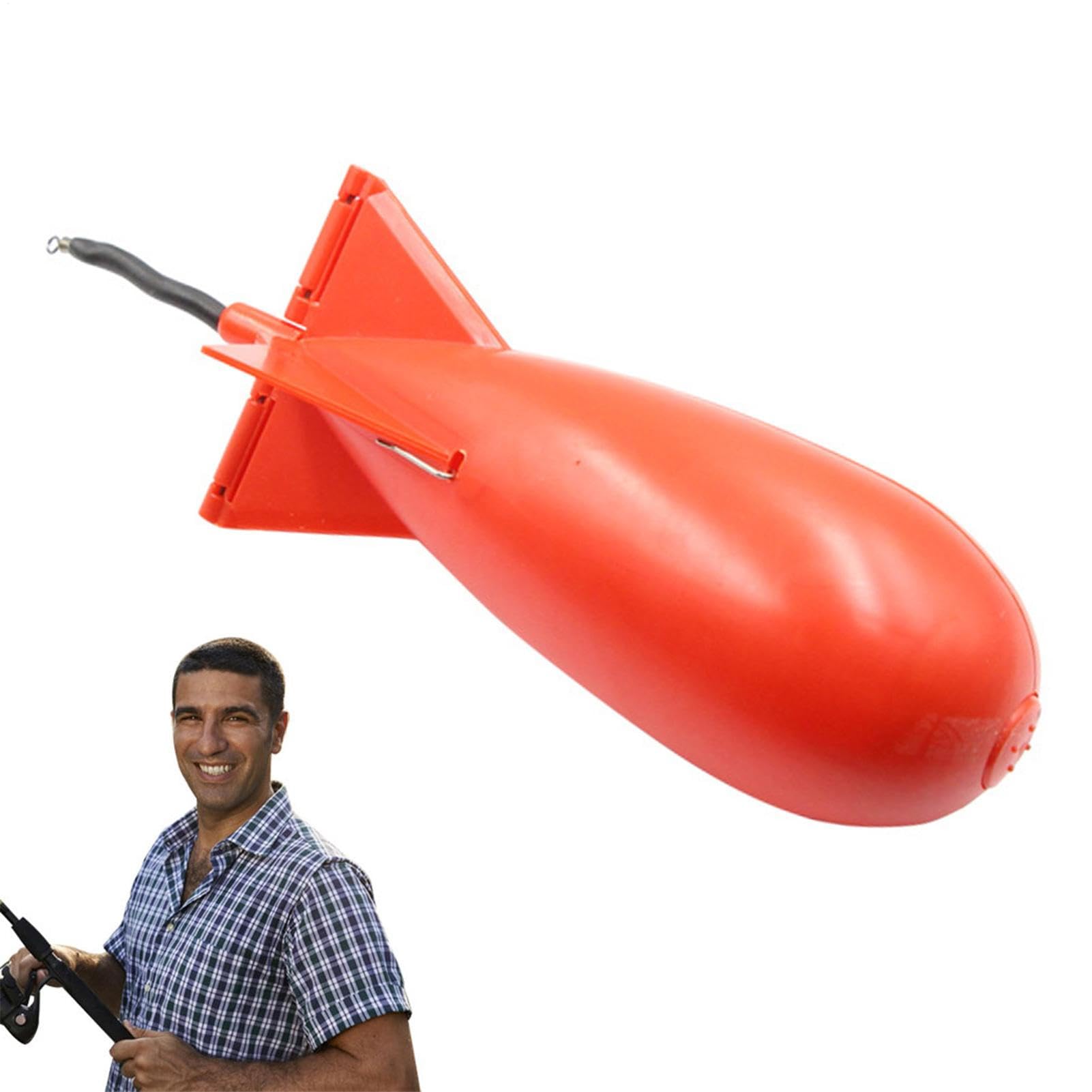 Spod Rocket - Alimentador de cebo de cohete eficiente | Rockete de alimentación de cohetes de cebo de lanzamiento ancho | Spomb midi para alimentar precisos al pescar o pescar en aguas grandes