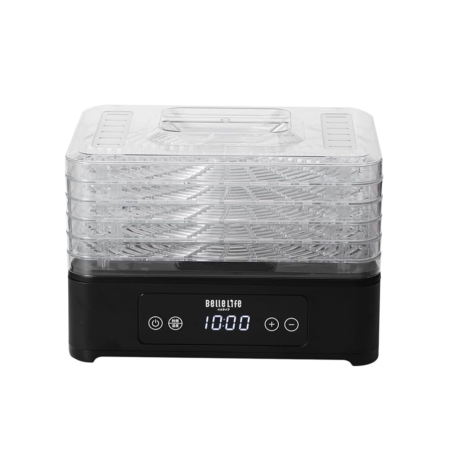 多機能❣無添加のドライフードが手軽に作れちゃう♪人気ドライフードメーカー Amazon.co.jp: BelleLife フードドライヤー 食品乾燥機 ドライ
