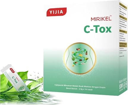 Usoway C-tox-Best for Colon Cleanse,Detox for Optimal Intestinal Transit,6-Strain Probiotics + Tropical Fruit Enzymes14 Sticks, C-tox