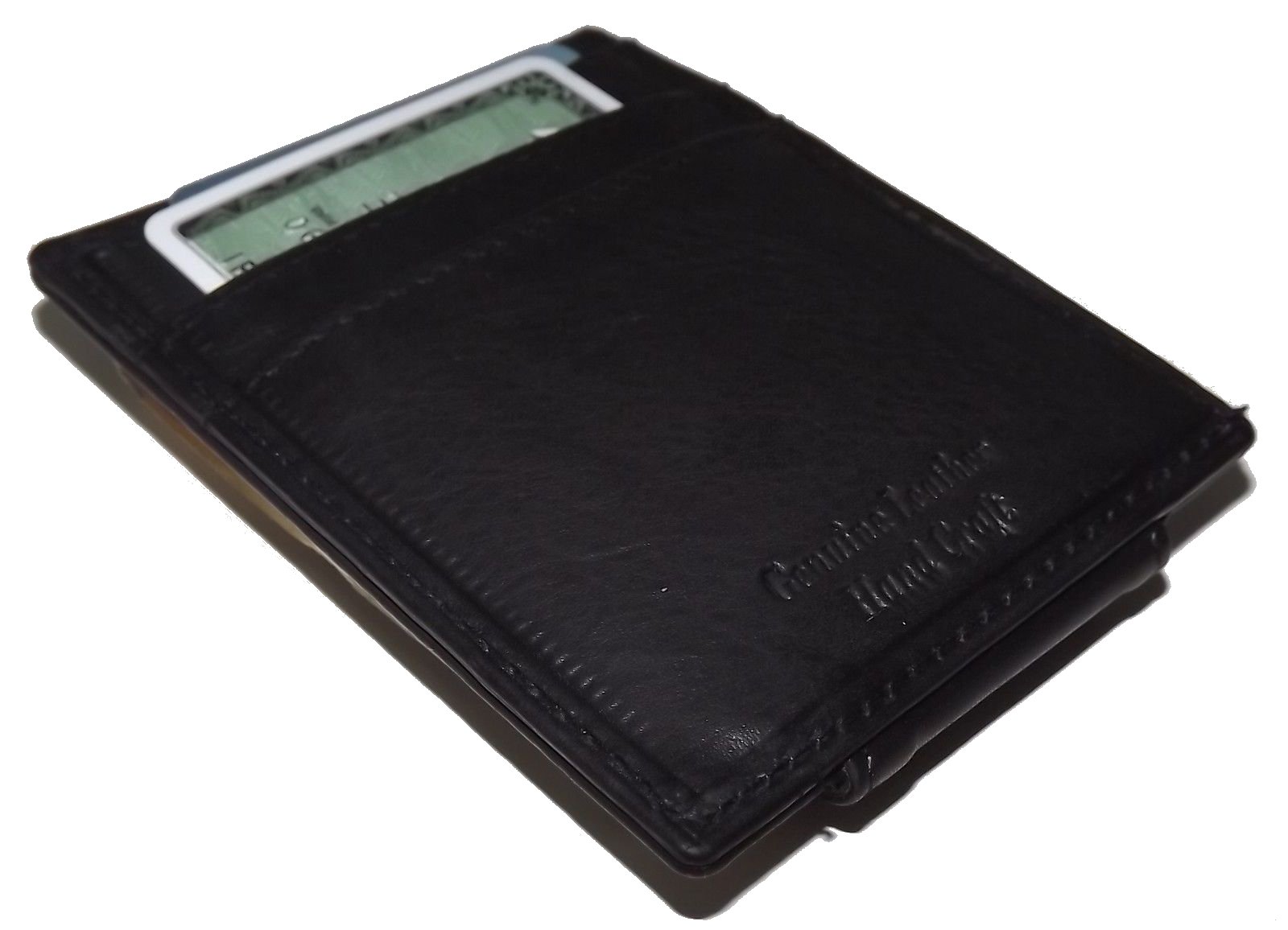 Custom Texas Gold Seal Paul and Taylor Money Clip Wallet Brown