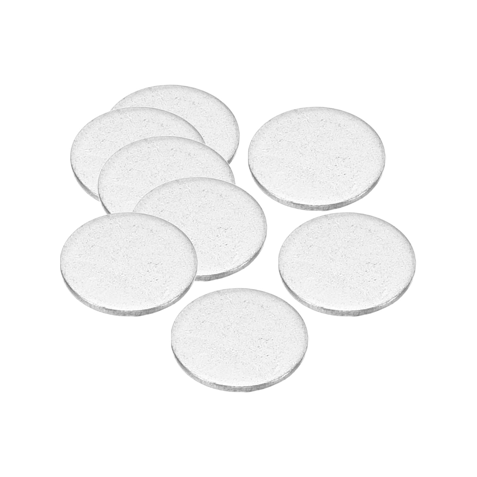 PATIKIL 18mm Steel Disc, 120Pcs Round Metal Stamping Blanks Tags Circle Metal Strike Plate DIY for Engraving Stamping Craft