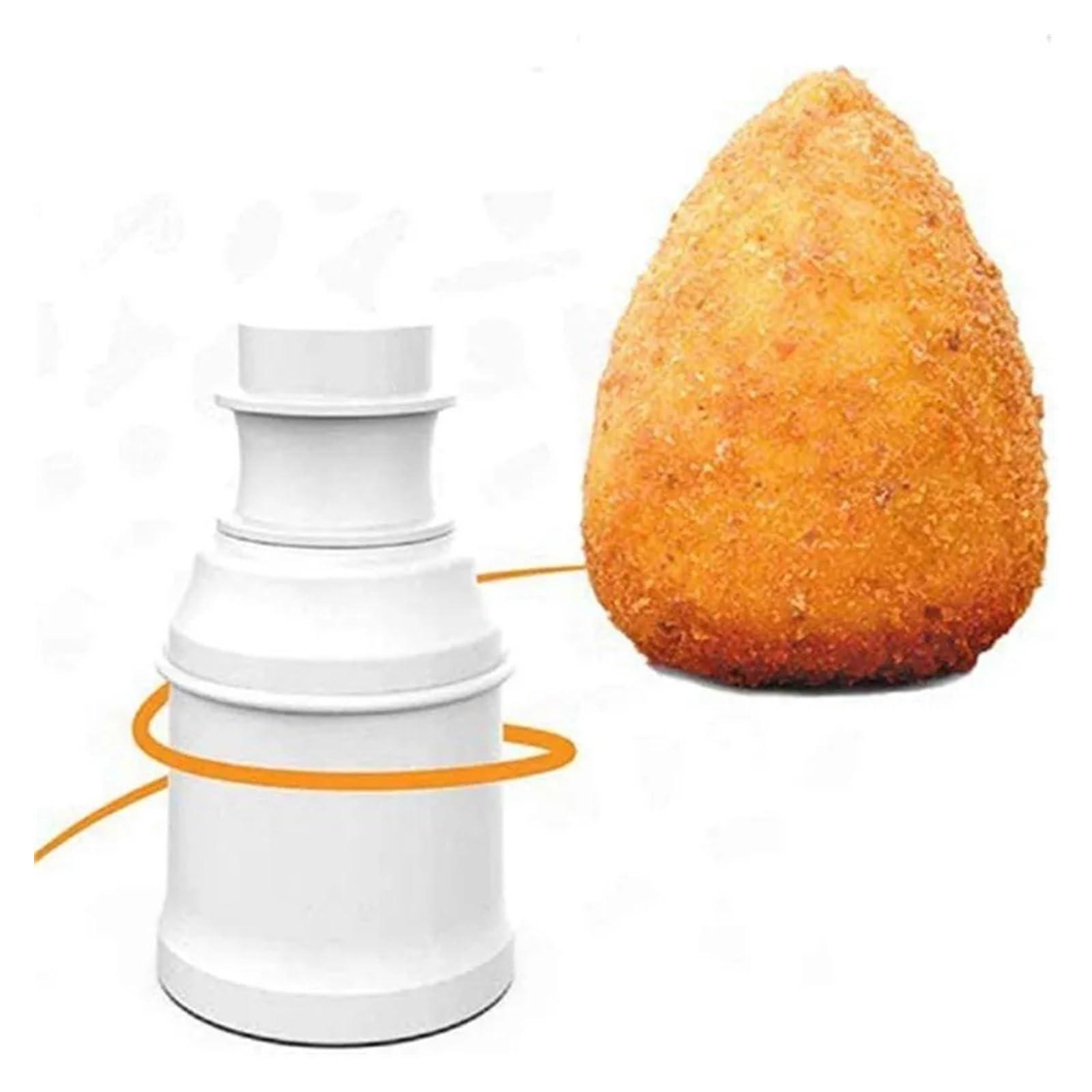 Arancini Maker Sushi-Werkzeug, DIY handgefertigte Bento-Reisbällchen-Kunststoffform, hausgemachte italienische Lebensmittel, Fleischbällchenform, Küchenzubehör(Pointed)