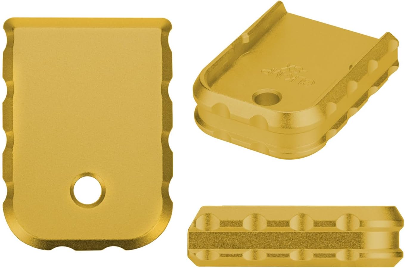 NDZ Performance Extra Thick Magazine Base Plate for Glock 17 19 22 23 27 34 45 Gen 1/2/3/4/5, 9mm .40, Anodized Aluminum W/Black Laser Engraving, Made in The USA - Choose Image & Plate Color