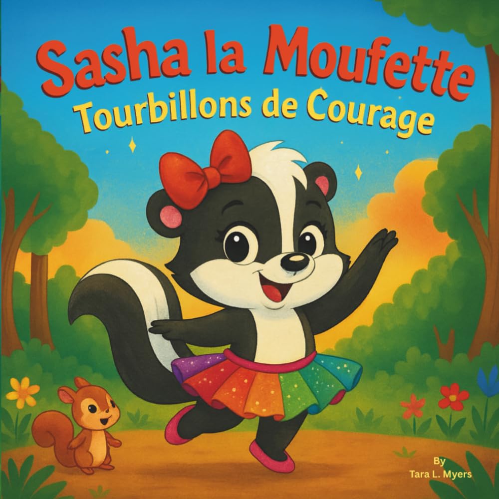 Sasha la Moufette : Tourbillons de Courage: Livres d'histoires pour enfants | Une aventure émouvante de ballerine | Animaux | Moufette | Cerfs | ... | 30 pages (Children's Storybooks in French)