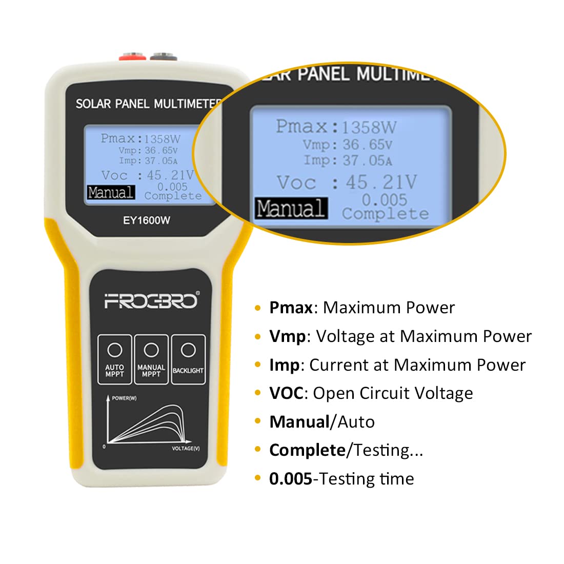 1600W MPPT Solar Panel Tester LCD Photovoltaic Multimeter — Amazon image 7