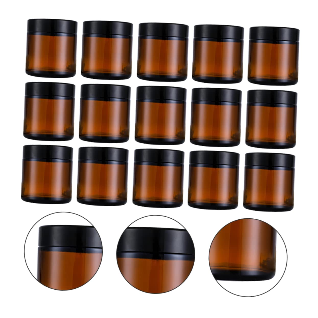 Baluue 15piezas Botellas De Cosméticos Vacías De Viaje Caja De Muestra De Cosméticos Prueba De Fugas Botella De Rellenable Para Uso Facial Maquillaje