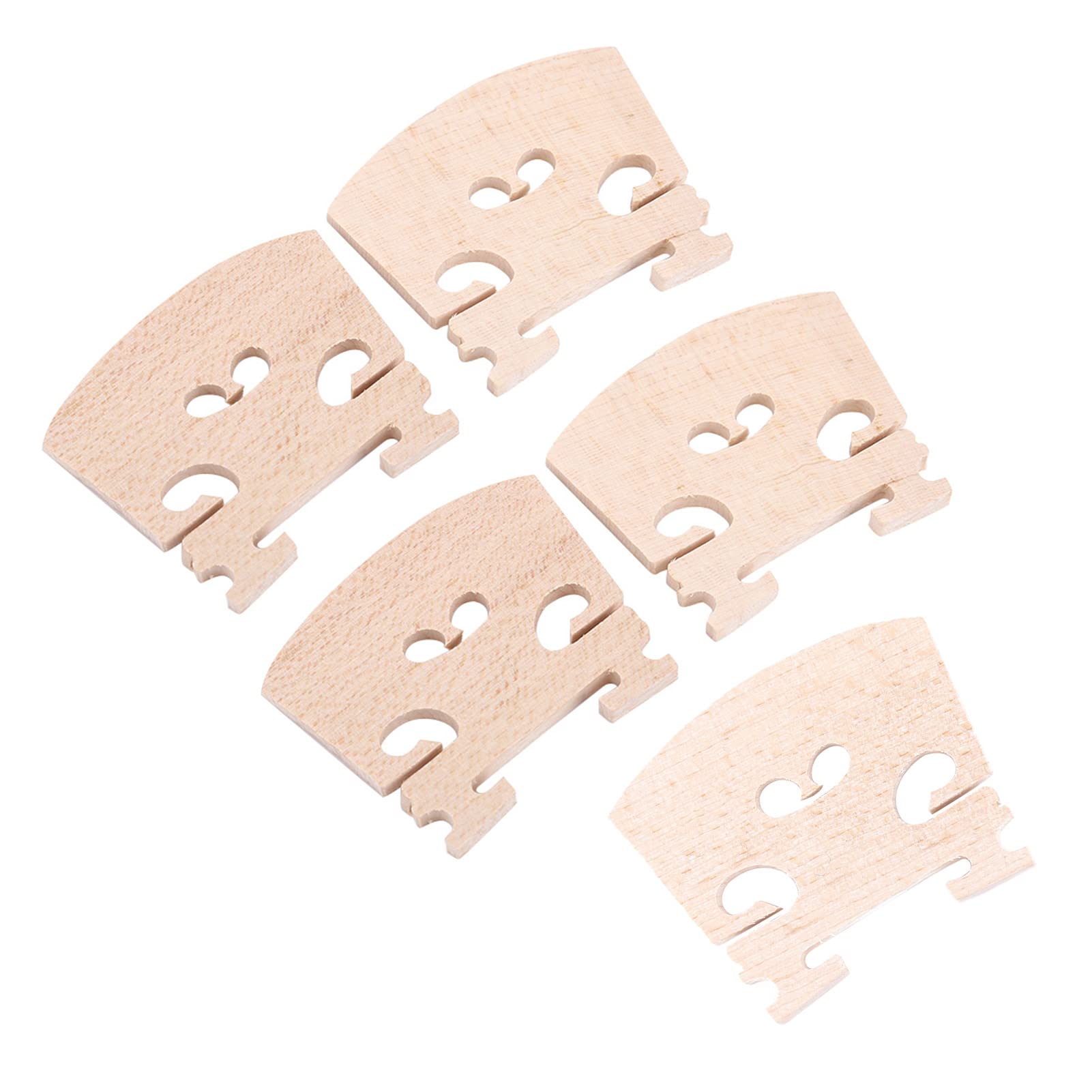 Maple Wood Violin Bridges 4/4 Size Accessory 5Pcs Professional Sound Performance,Violin Accessories