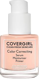 Clean Fresh Color Correcting Serum â€“ Moisturizer, Face Primer, Skincare, Vegan Formula â€“ Light, 30ml (1.0 fl oz)