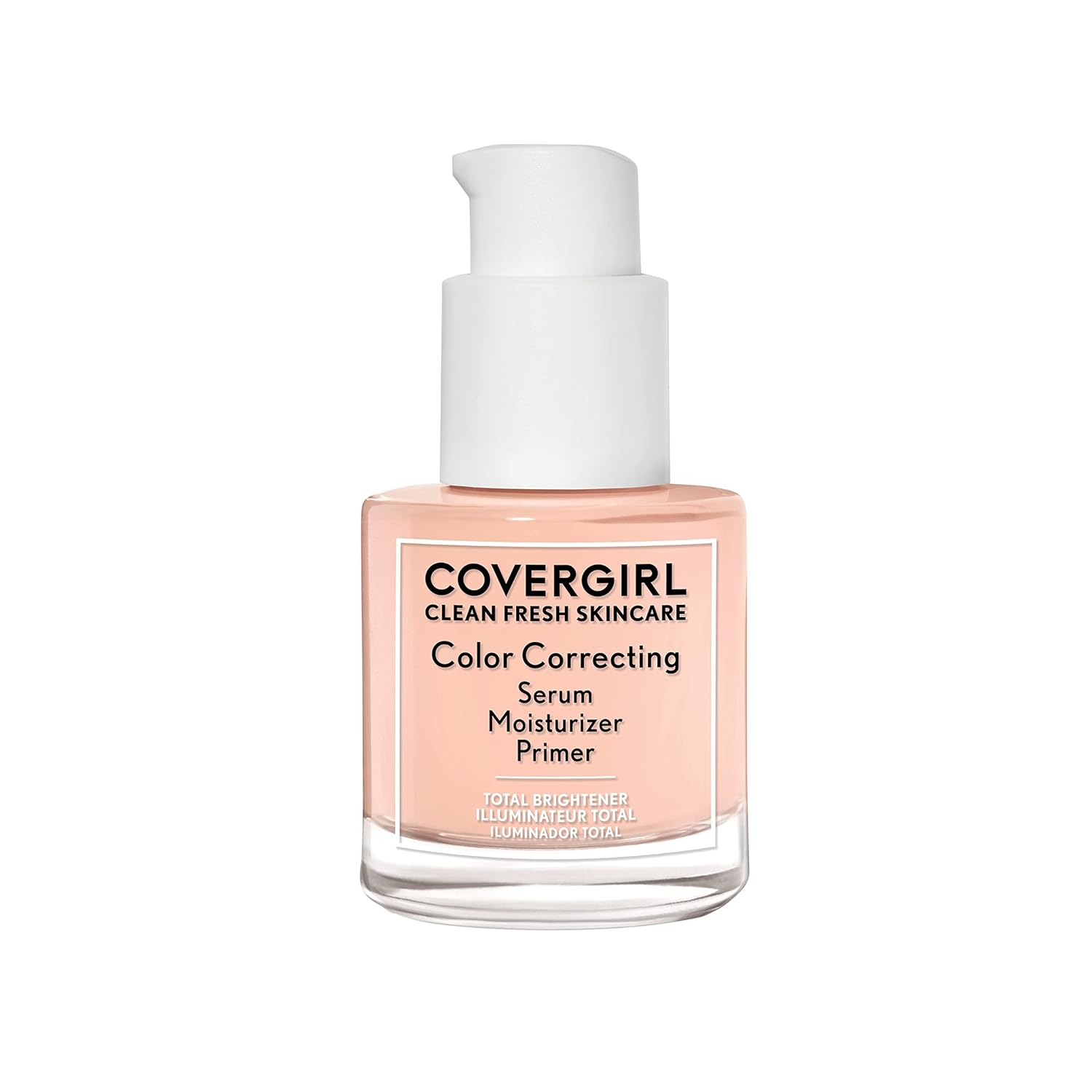 COVERGIRL Clean Fresh Color Correcting Serum â€“ Moisturizer, Face Primer, Skincare, Vegan Formula â€“ Light, 30ml (1.0 fl oz)