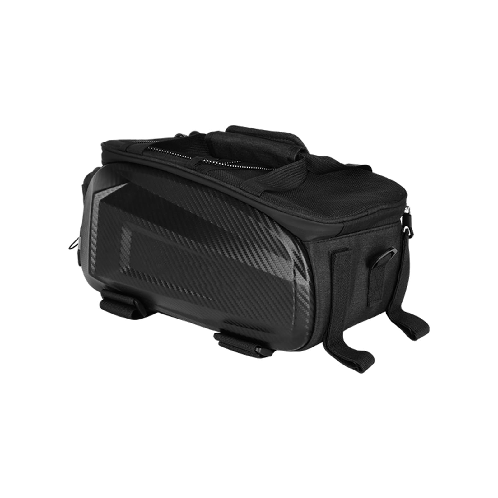 Borsa da Sella per Bici Borsa Portabici Posteriore in EVA Grande capacità Espandibile da 30 Litri Ampia Apertura con Divisori e Tracolla per Ciclisti in Viaggio Pendolarismo (Versione estesa
