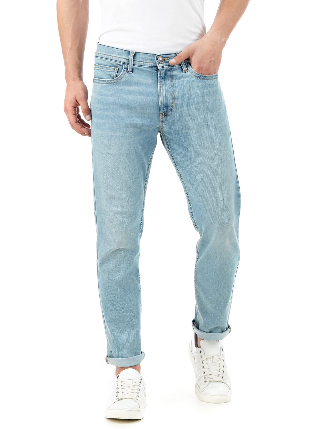 INKDMen's Lightweight Regular Fit Jeans (INKSS23MJN-010)