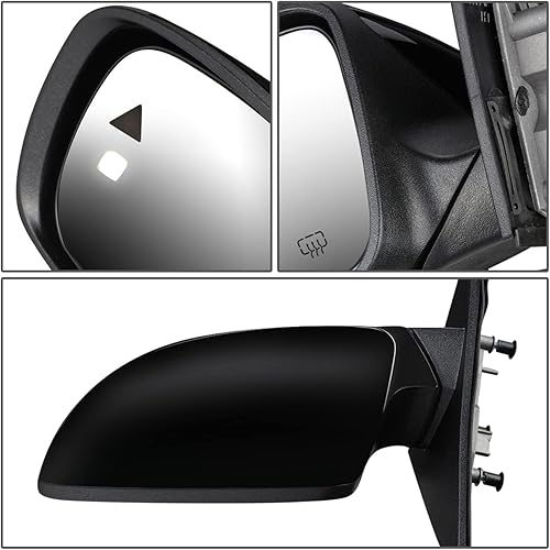 Miniatura 4 de DNA Motoring OEM-MR-CH1320453 - Espejo de visión de puerta lateral izquierda con calor estilo de fábrica con memoria y detección de puntos ciegos,