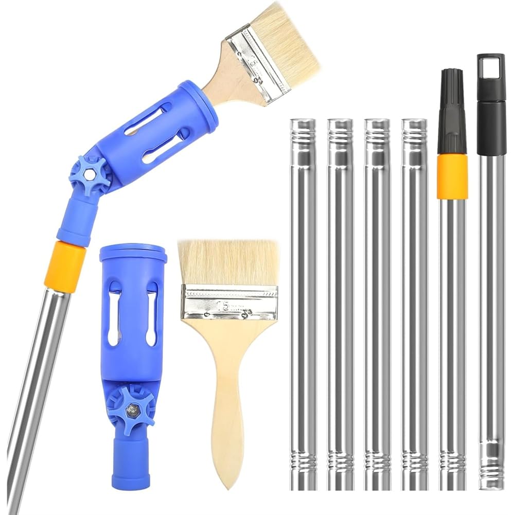Jnchdghwa As Shown Extendable Paint Brush, Multiangle Brush Extender Holder Universal Brush Extender Tool,For Most Rollers Brushes